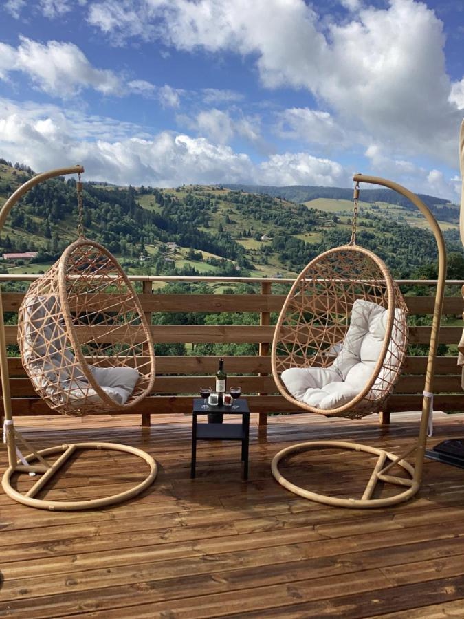 Les Chalets Bambi & Jacuzzi Privatif ラ・ブレス エクステリア 写真